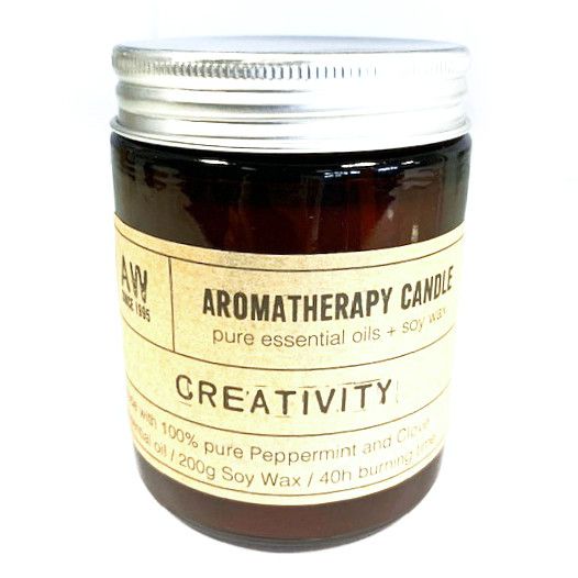 Aromaterapinė sojų vaško žvakė 200g - Creativity